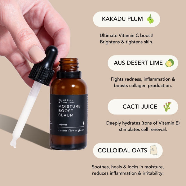 Vitamin C Serum | Moisture Boost Serum | Cactus Flower Skincare ...